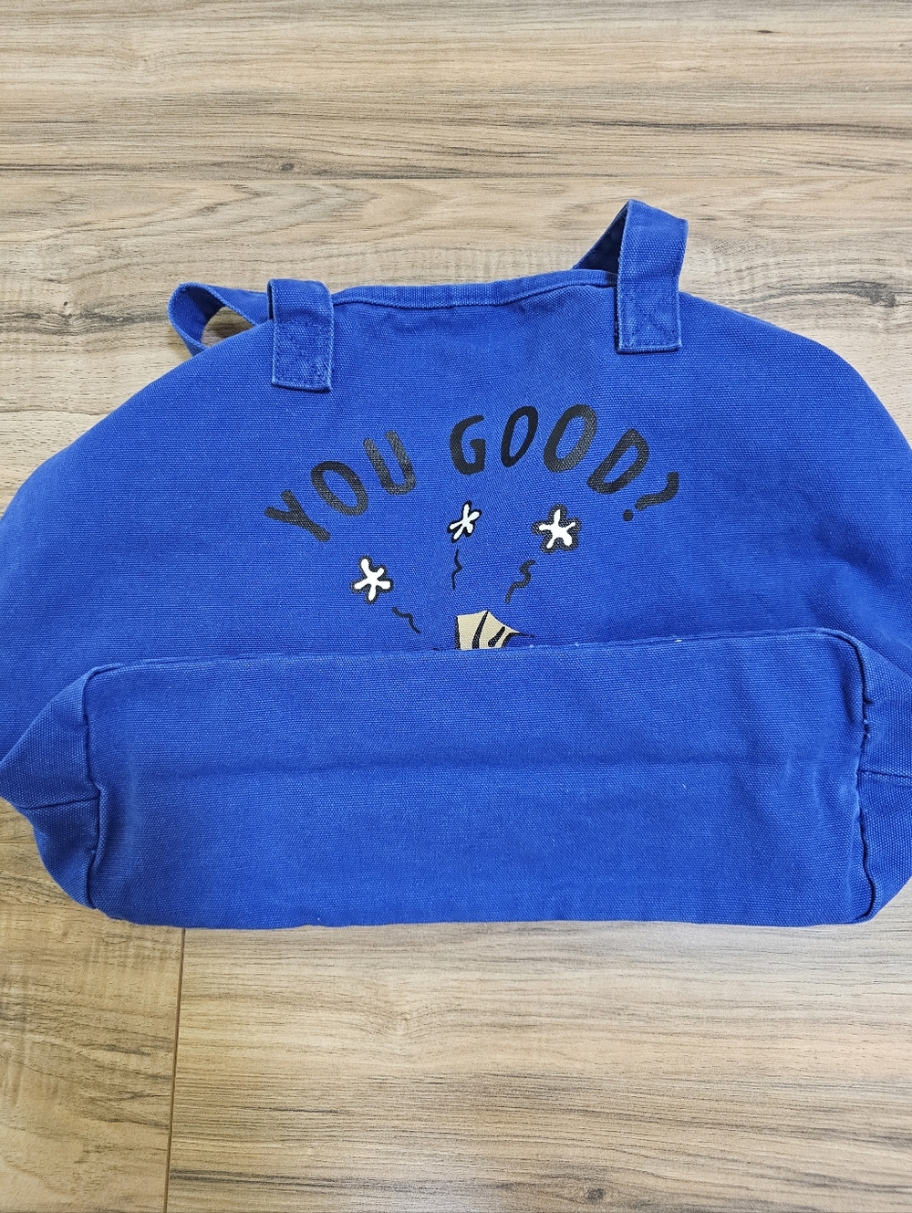 Zara Peanuts Blue Woodstock You Good? Tote/Shopper Bag - Picture 9 of 9